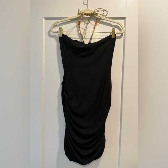 Vix Paula Hermanny Black Mini Dress - Picture 5 of 9